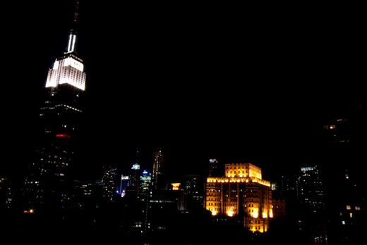 Empire State Building in New York City at Night