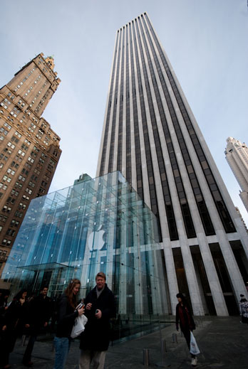 Glass Apple Store NYC