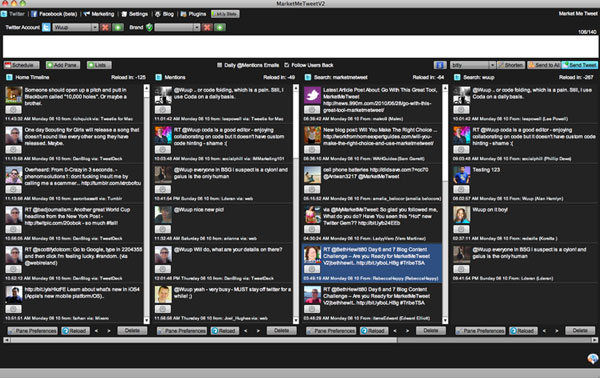 MarketMeTweet - Twitter and Facebook Desktop Client