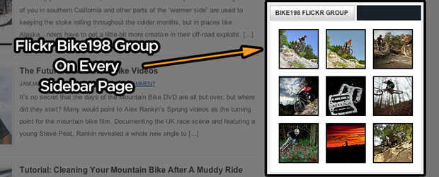 Bike198 Flickr Group Displayed On Site