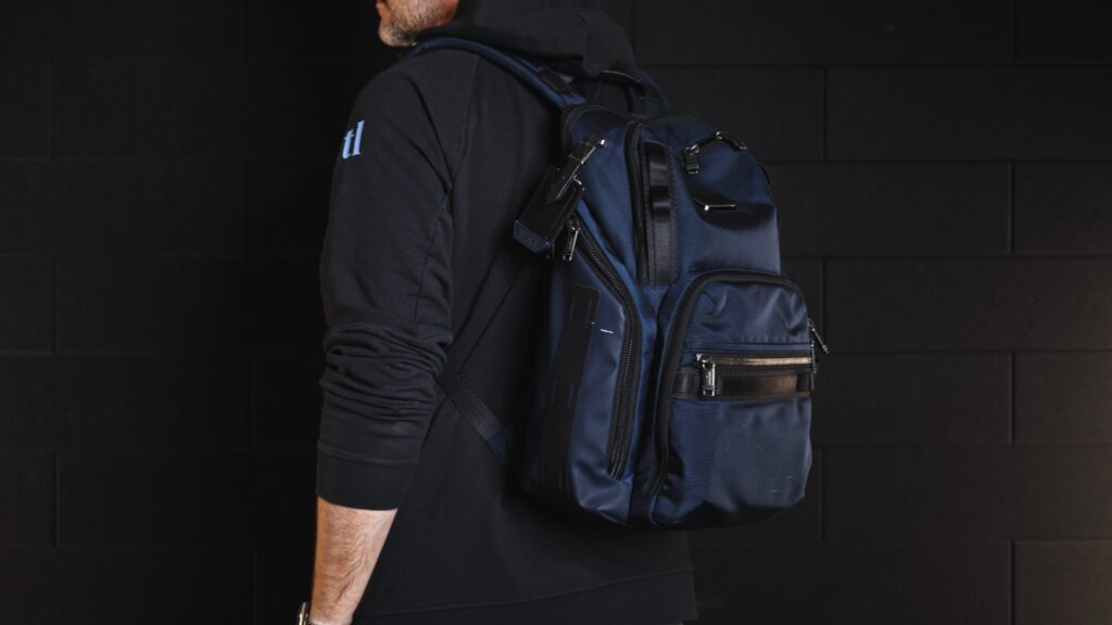 “Tumi Search Backpack in ballistic nylon – premium laptop travel bag review”