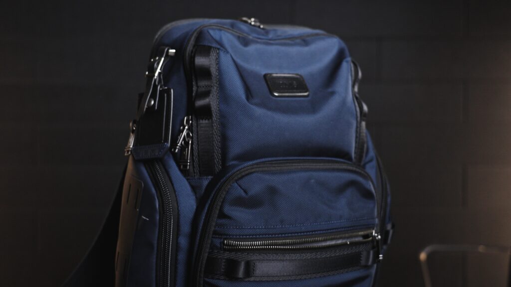 “Tumi Search Backpack in ballistic nylon – premium laptop travel bag review”