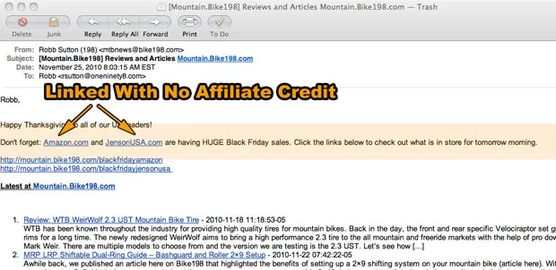 Email As It Showed Up In Email Program