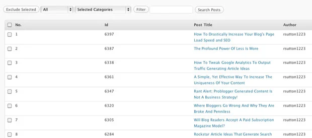 Omit Specific Wordpress Posts