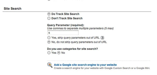 Setting Up Site Search In Google Analytics