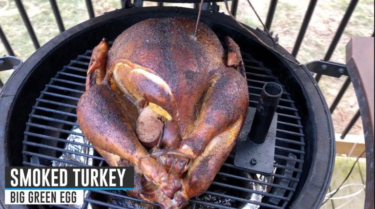 Smoked Thanksgiving Turkey on the Big Green Egg