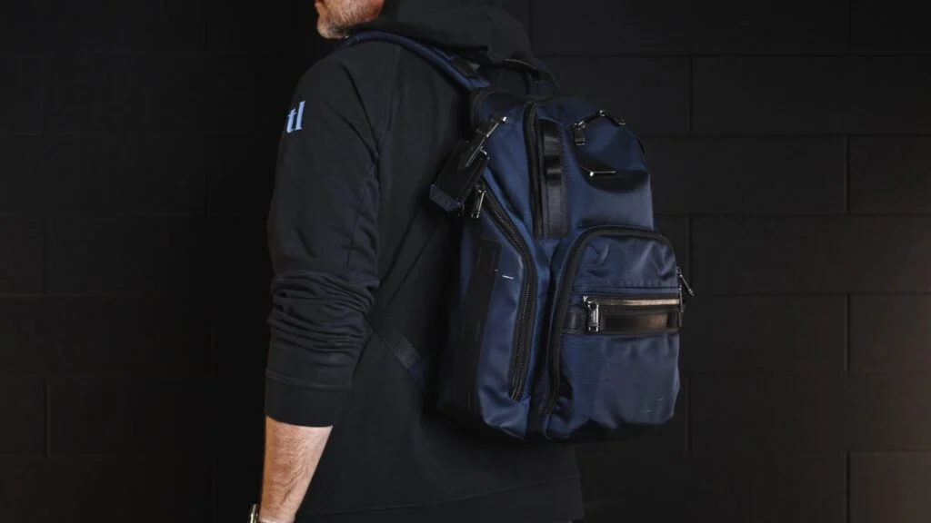 “Tumi Search Backpack in ballistic nylon – premium laptop travel bag review”
