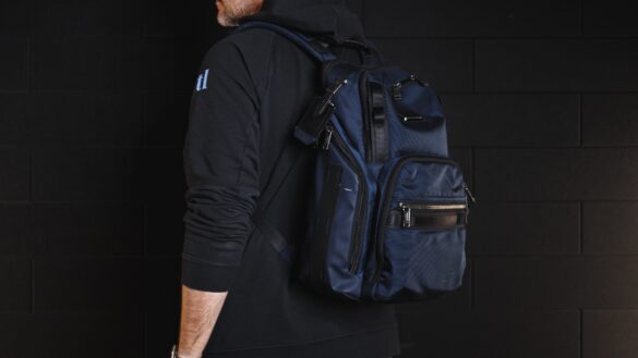 “Tumi Search Backpack in ballistic nylon – premium laptop travel bag review”
