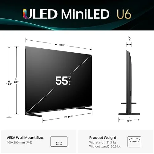Hisense 55″ U6 Series 4K Mini-LED TV Review: Best Value for Gamers?