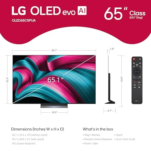 LG 65-Inch OLED evo AI 4K C5 Series Review: Stunning Picture & Dolby Atmos