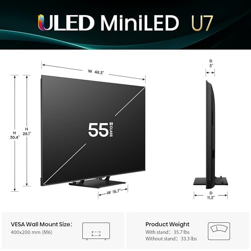 Hisense 55″ U7 Mini-LED ULED 4K TV Review: Ultimate Gaming & HDR Experience
