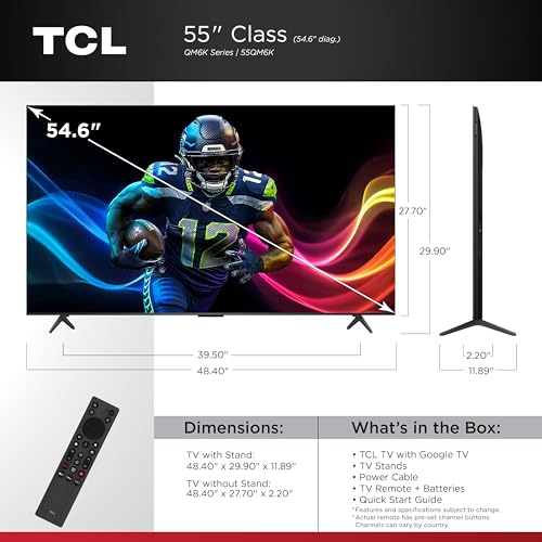 TCL 55QM6K Review: Mini LED QLED 4K HDR TV for Gaming & Streaming