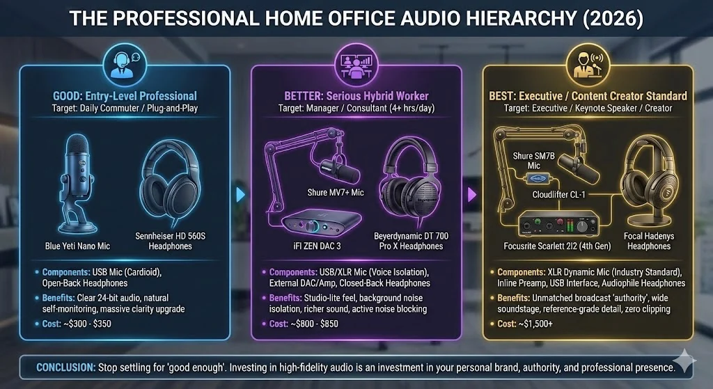 home audio for home office setup