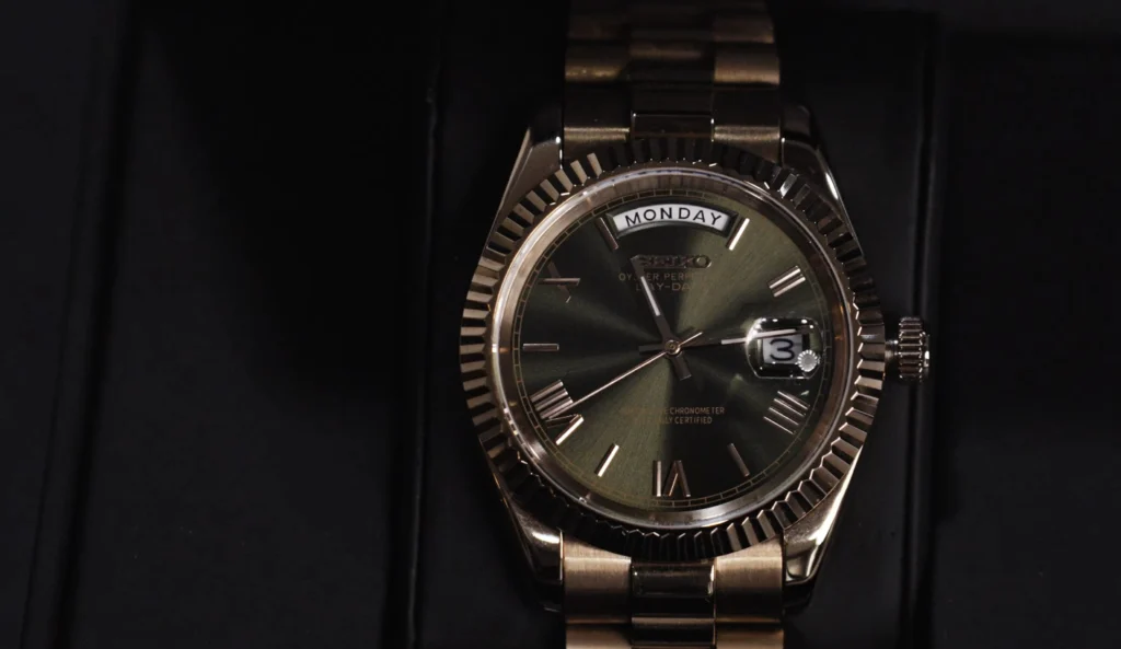 datetjust rose gold seiko mod