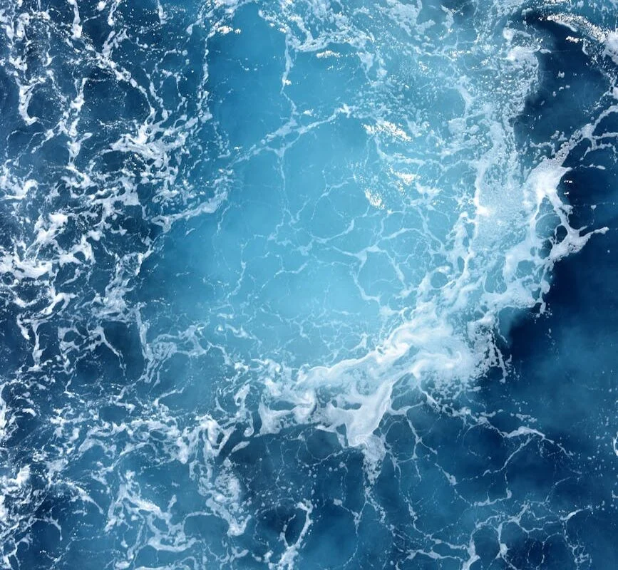 blue water