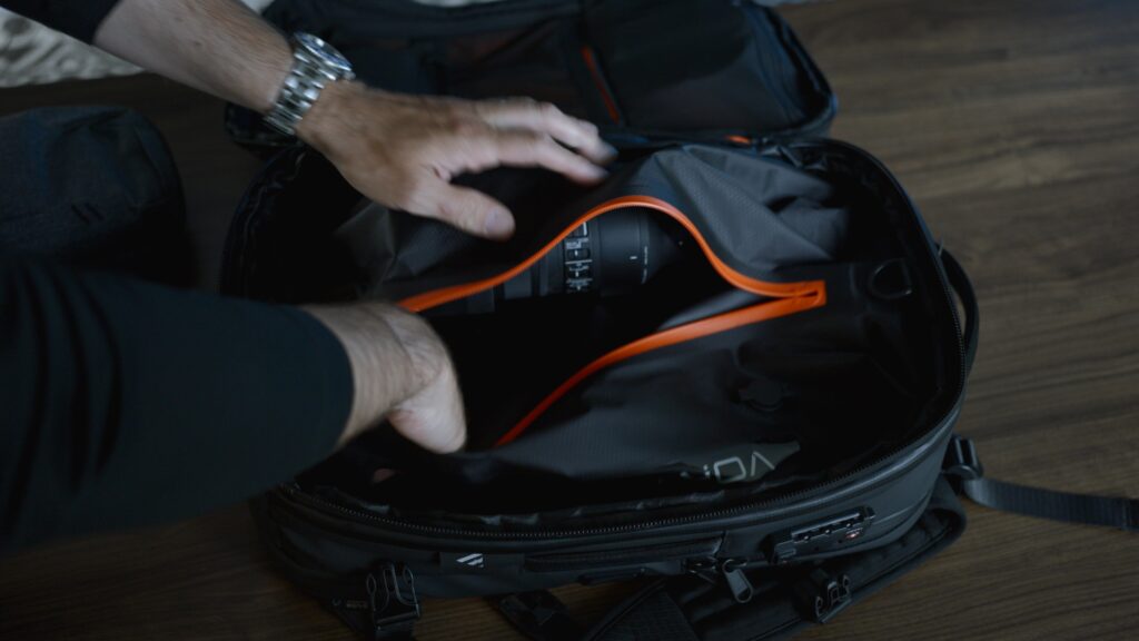 Black Voyage Zephyr Pro Camera Packing
