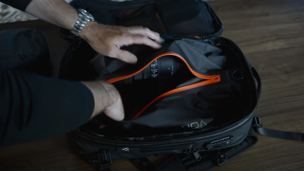 Black Voyage Zephyr Pro Camera Packing