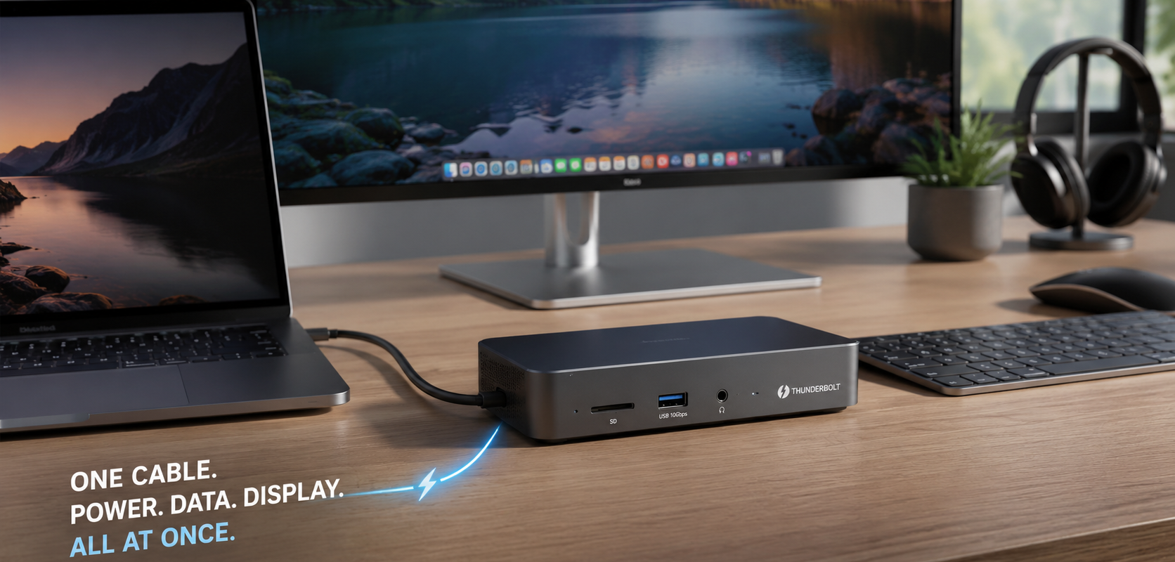 The Single-Cable Desk Setup That Actually Works
