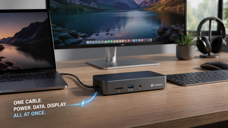 The Single-Cable Desk Setup That Actually Works