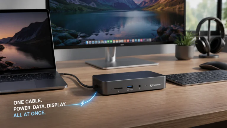 The Single-Cable Desk Setup That Actually Works